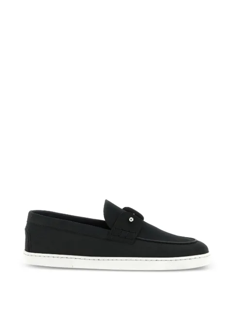Christian Louboutin Chambeliboat hardware-detail leather loafers Black 3240186B439