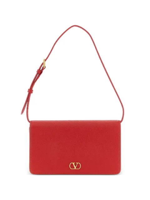 Valentino Garavani VLogo signature mini shoulder bag in grainy calfskin Red WP0AK8SNP