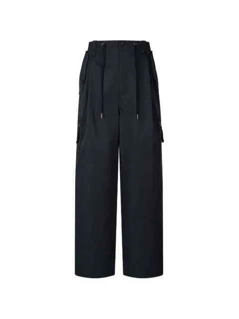 TOMBOY drawstring-waist cargo pants Blue 9156231212