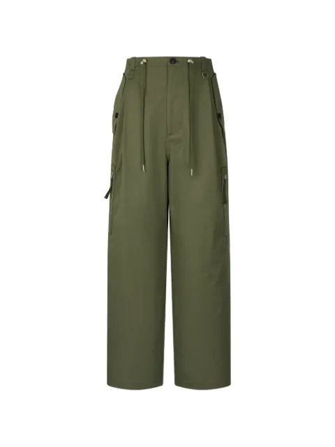 TOMBOY belt-loops cargo pants Green 9156231212