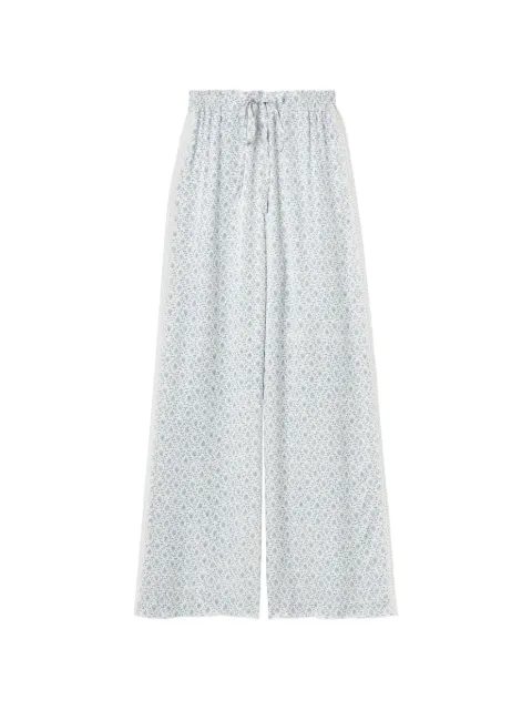 Claudie Pierlot elasticated-waist flowy trousers White CFPPA00783