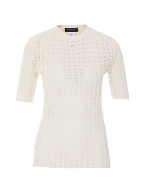 Fabiana Filippi crew-neck short-sleeve T-shirt Neutrals MAD266F082D2900145