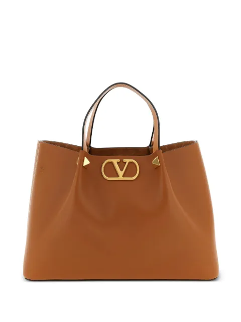 Valentino Garavani medium studded V-logo tote bag Brown WB0T01LSX