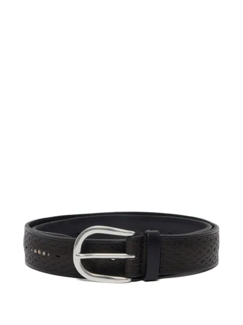 Orciani studded leather belt Black U08397BUS