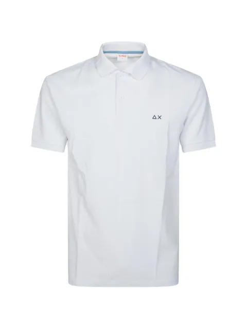 Sun68 logo-embroidered polo shirt White A36109