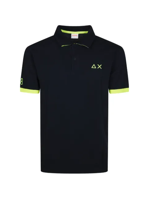 Sun68 logo-detail polo shirt Blue A36121