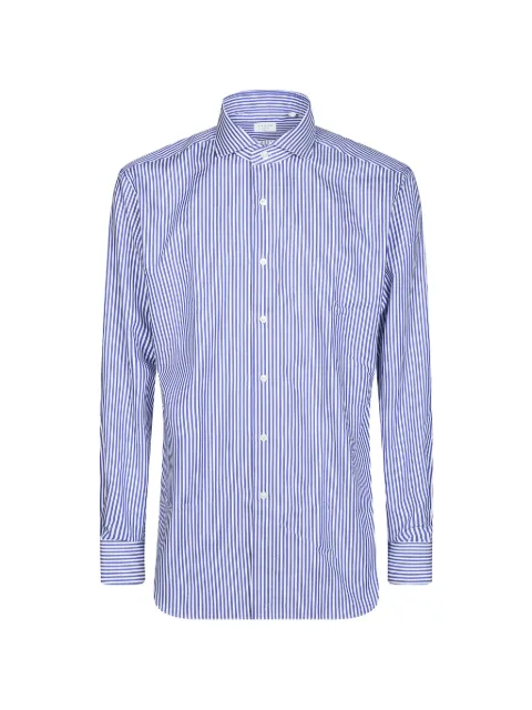 Xacus striped cotton shirt Blue WF520ML21833