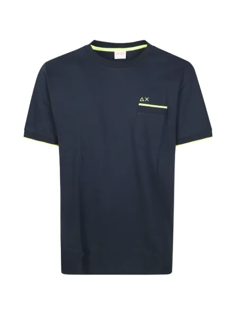 Sun68 cotton piqué T-shirt Blue T36119