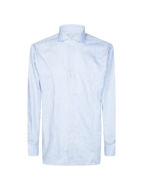 Xacus striped long-sleeve shirt Blue WF520ML21833