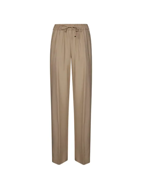 DONDUP elasticated-waistband trousers Neutrals DP704IF0049DXXX