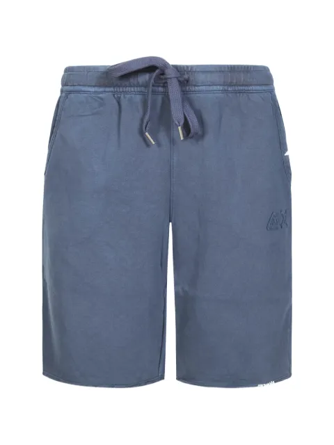 Sun68 distressed drawstring shorts Blue F36145