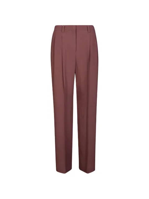 Incotex pleated crêpe trousers Pink 173899D8029