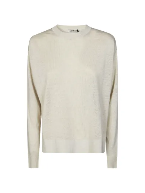 Max Mara fine-knit drop-shoulder sweater White 2619361093600