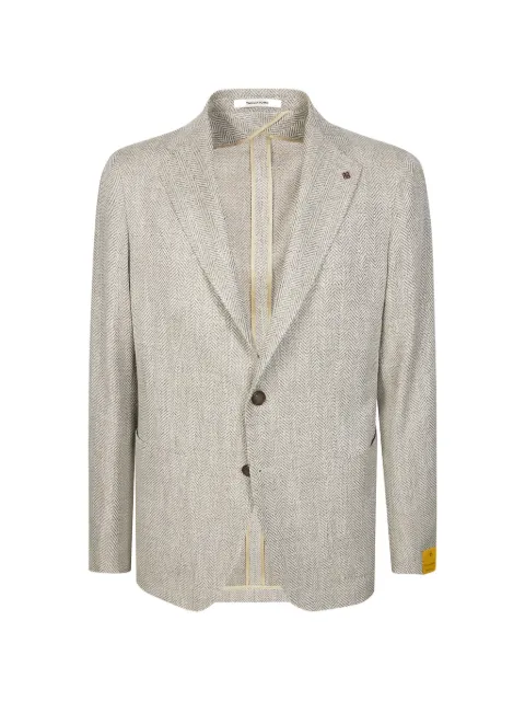 Tagliatore herringbone single-breasted jacket Grey 1SMC22KPEC90059ET866