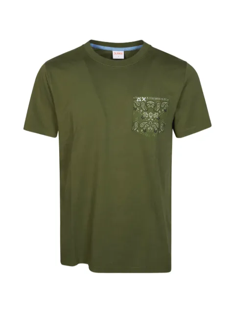 Sun68 bandana-pocket T-shirt Green T36103