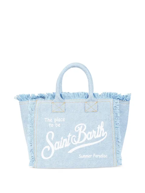 MC2 Saint Barth fringed-edge tote bag Blue COL000100426L