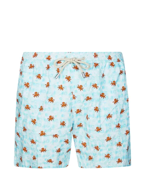 MC2 Saint Barth Lighting octopus-print swim shorts Blue LIG001604128L