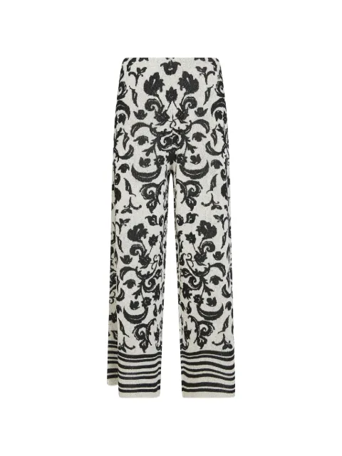 LIU JO floral-print trousers White WA6424MA587