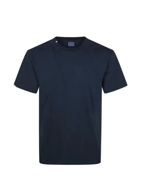 Sun68 logo-embroidered T-shirt Blue T36113