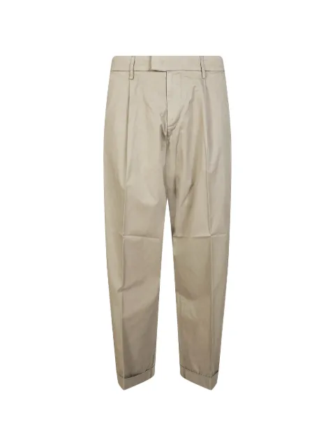 DONDUP pleated carrot trousers Neutrals UP658GSE046UPTD