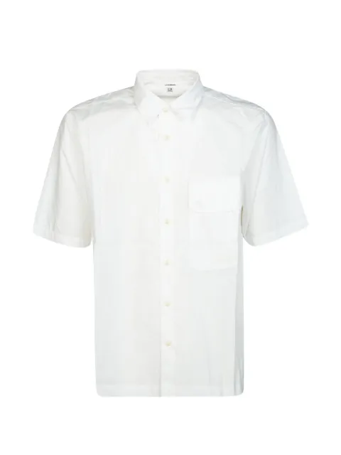 C.P. Company flap-pocket short-sleeve shirt White 20CMSH231A005328G103