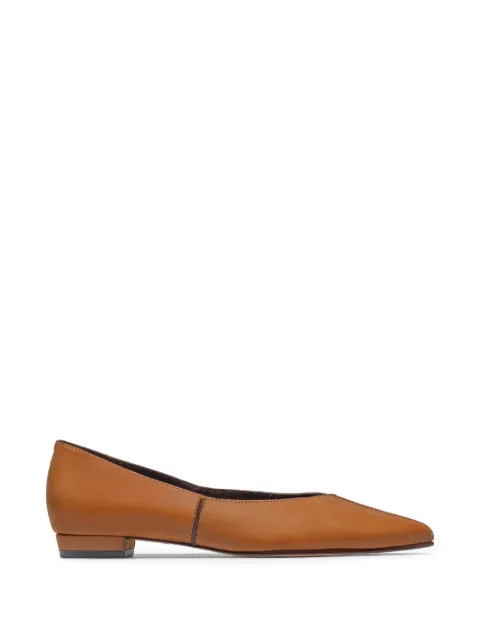 Bernardo Lana point-toe ballet flats Brown LANA