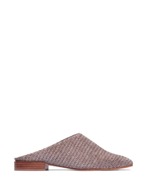 Bernardo Porto woven block-heel mules Neutrals PORTO
