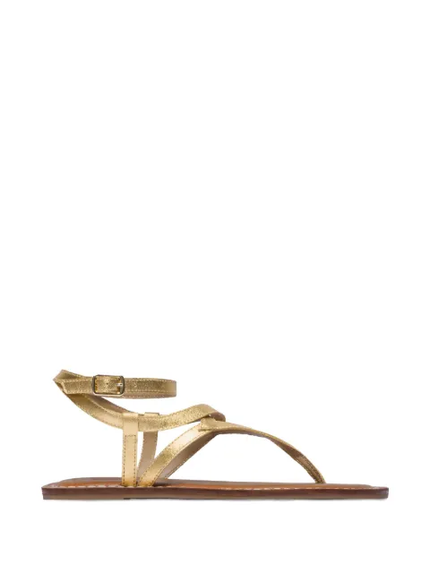 Bernardo Mallorie strappy ankle-buckle sandals Gold MALLORIE