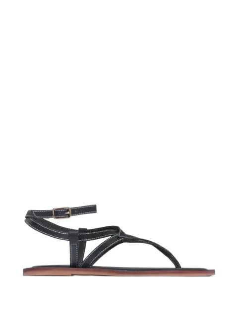 Bernardo Mallorie stitched sandals Black MALLORIE