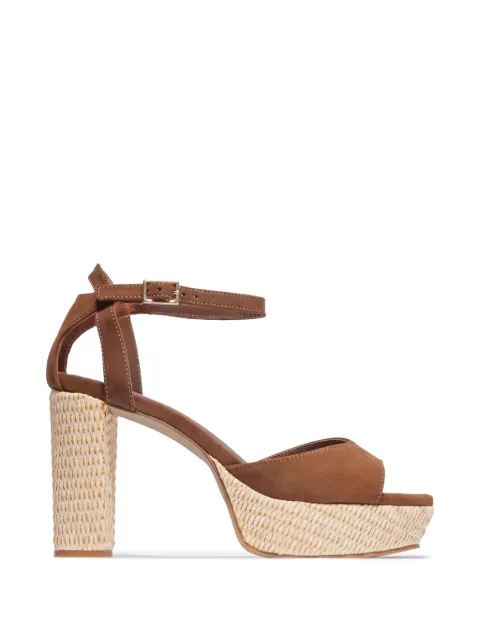 Bernardo Valeria platform block-heel sandals Brown VALERIA