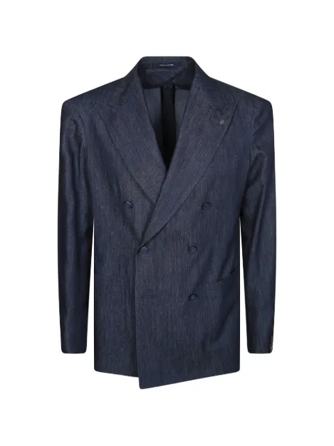 Tagliatore double-breasted peak-lapel jacket Blue 1SMC20KPE260013B3394
