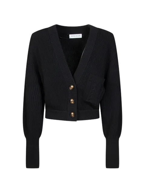 Victoria Beckham ribbed-knit cropped cardigan Neutrals 1226KJU007192A