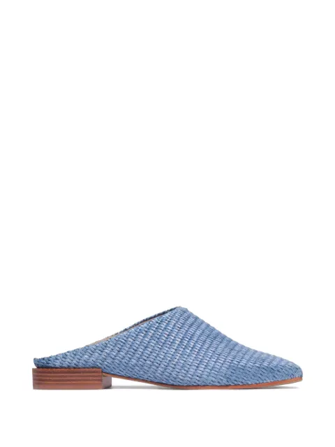 Bernardo Porto woven mules Blue PORTO