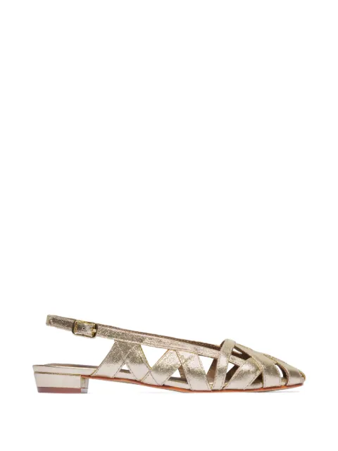 Bernardo Glinda strappy sandals Gold GLINDA