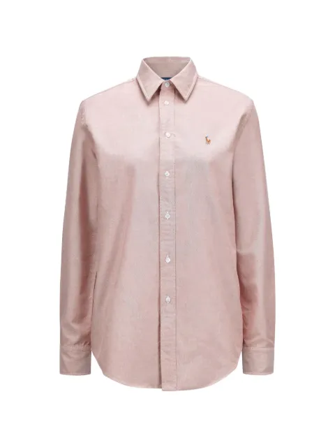 Polo Ralph Lauren embroidered-logo long-sleeved shirt Pink 211970736504