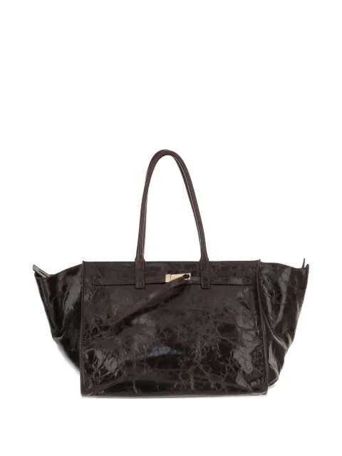 Benedetta Bruzziches Mame Weekend metal-detail tote bag Brown MAMEWEEKENDLAMBSKINSAVANA