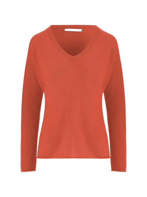 Allude ribbed V-neck sweater Red 2621111464
