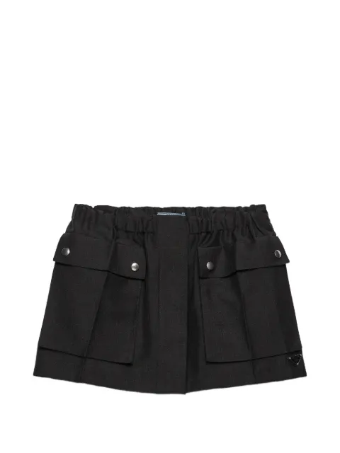 Prada mohair miniskirt Black P199ZSOOO13NH