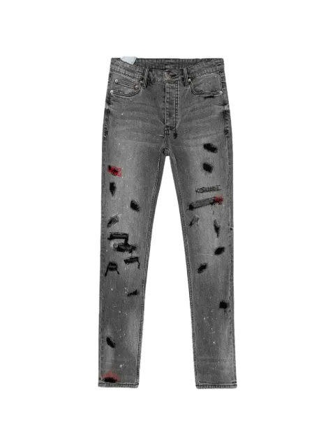 Ksubi x Juice Wrld Chitch Trashed Devil jeans Grey 34BYF1RS