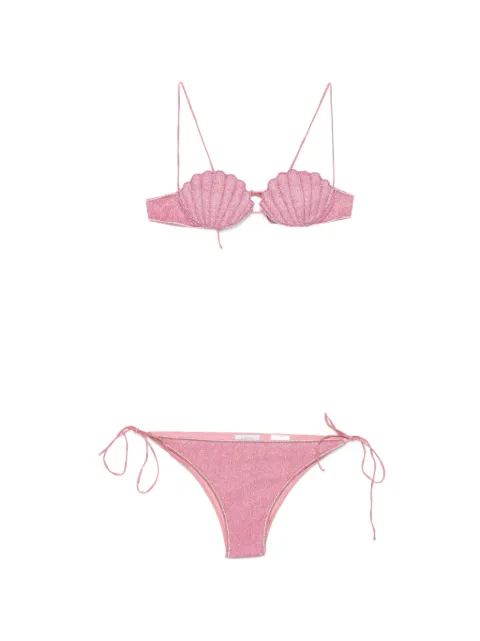 Oséree shell-patch bikini Pink LWF257