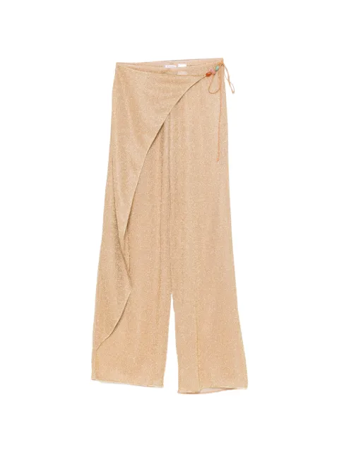 Oséree Lumiére Beads pareo trousers Gold GLF268LUREX
