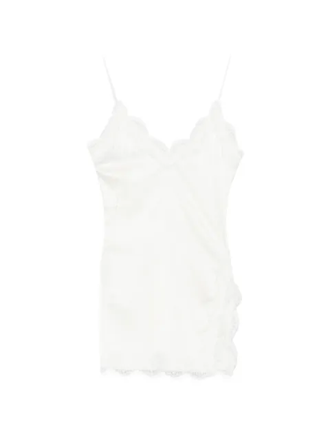 Oséree lace-trim bridal dress White BLDF268