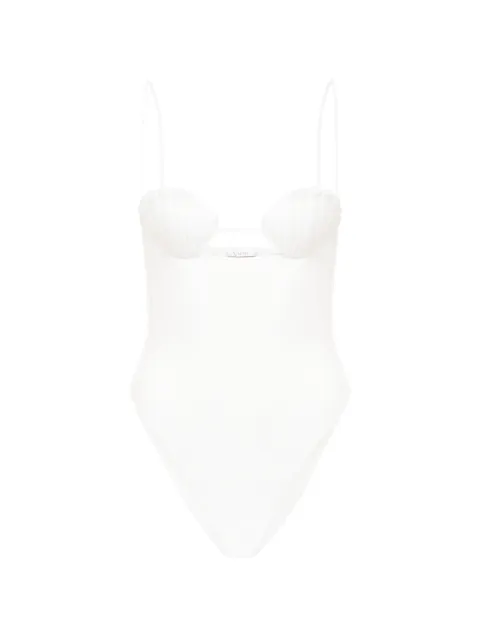 Oséree bridal shell swimsuit White BGHF268