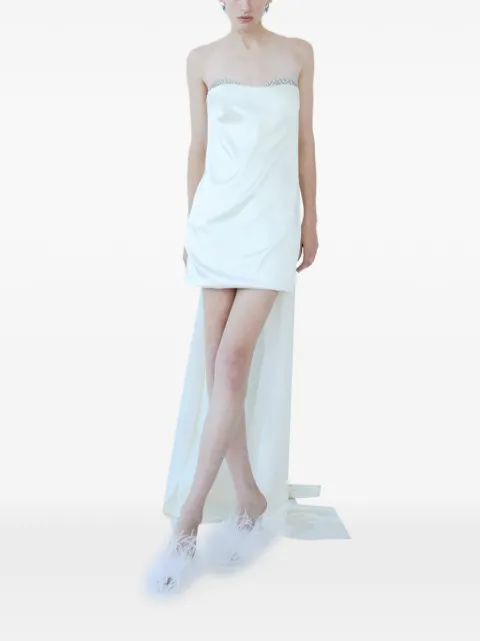 The New Arrivals Ilkyaz Ozel embellished mini dress Neutrals SS26NA00302670908