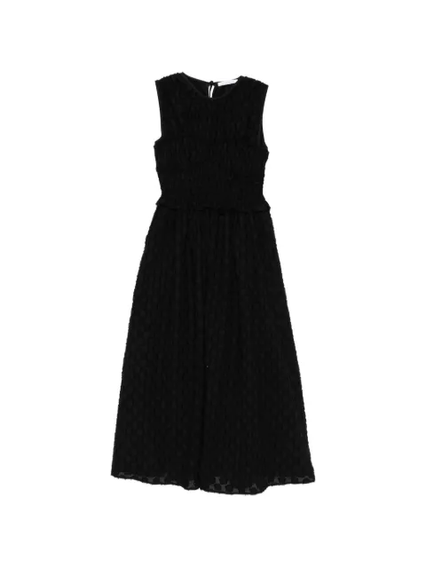 Cecilie Bahnsen Dinah smocked-effect maxi dress Black 126RTW10020