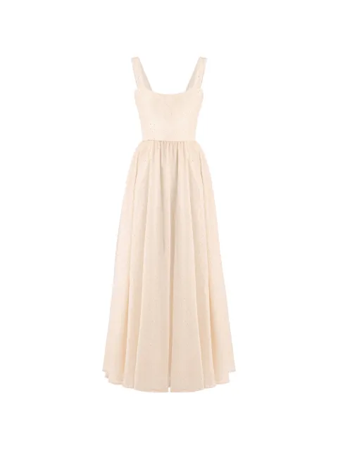 POST MERIDIEM sleeveless maxi dress Neutrals SWEETHEARTSEQUINEDMIDIDRESSPOWDERY