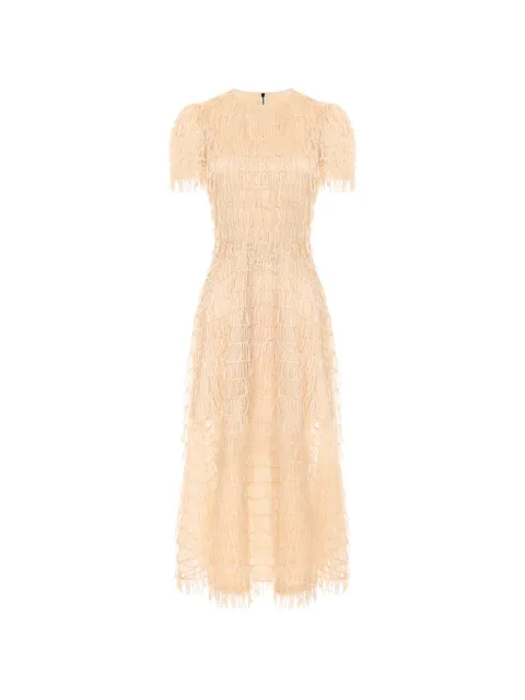 POST MERIDIEM round-neck midi dress Neutrals SEQUINDRESS
