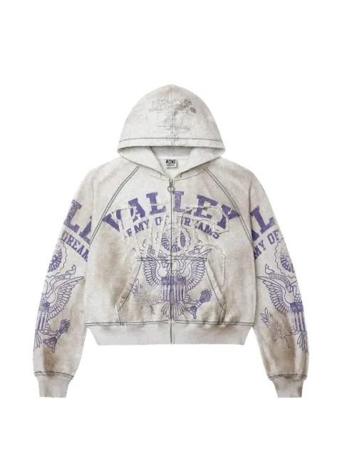 Vale Army zip-up hoodie Grey HW227WTI