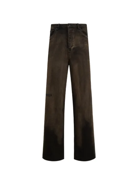 Pleasures Oil baggy-fit jeans Brown P25W029