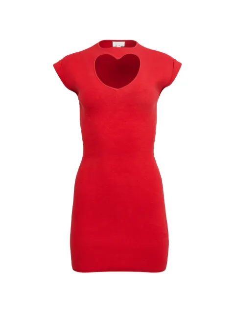 Fleur Du Mal Matchmaker heart cutout dress Red DR07371109